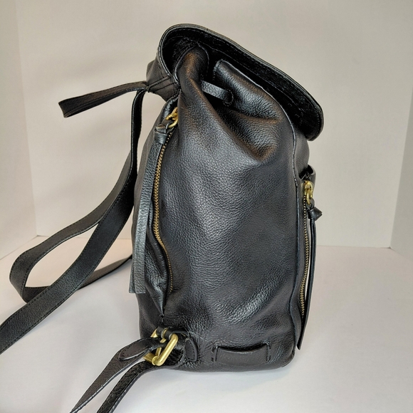 Cole Haan Jade Backpack Black Pebbled Leather - Picture 10 of 14